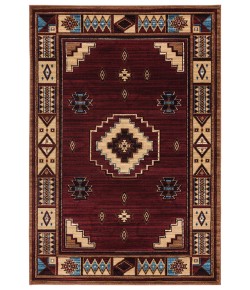 United Weavers Cottage Burgundy 2055-40334 1 ft. 10 in. X 2 ft. 8 in. Rectangle Rug