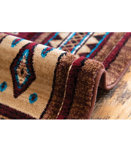 United Weavers Cottage Burgundy 2055-40334 7 ft. 10 in. X 10 ft. 6 in. Rectangle Rug