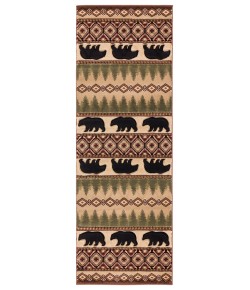 United Weavers Cottage Beige 2055-40526 2 ft. 7 in. X 7 ft. 4 in. Rectangle Rug