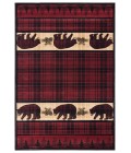 United Weavers Cottage Burgundy 2055-40834 5 ft. 3 in. X 7 ft. 6 in. Rectangle Rug