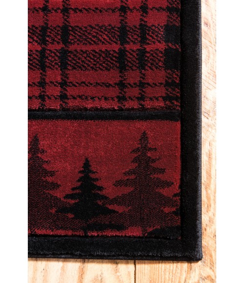 United Weavers Cottage Burgundy 2055-40834 5 ft. 3 in. X 7 ft. 6 in. Rectangle Rug