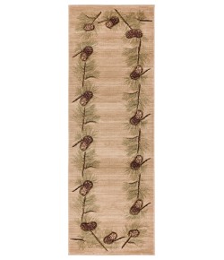 United Weavers Cottage Beige 2055-40926 2 ft. 7 in. X 7 ft. 4 in. Rectangle Rug