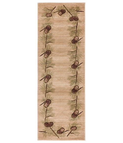 United Weavers Cottage Beige 2055-40926 2 ft. 7 in. X 7 ft. 4 in. Rectangle Rug