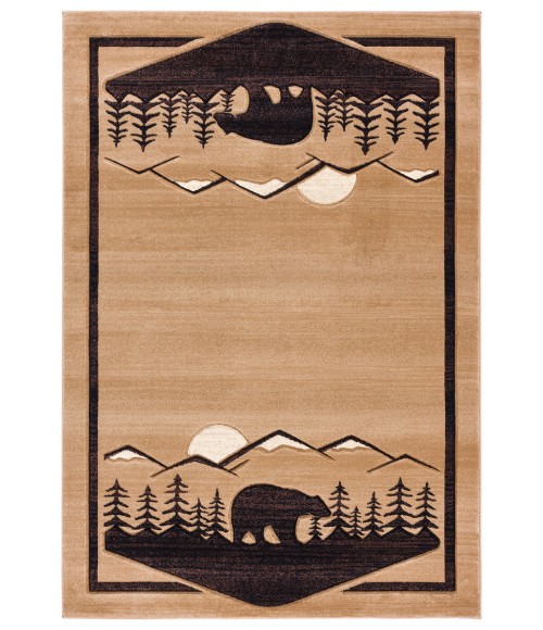 United Weavers Cottage Beige 2055-41226 5 ft. 3 in. X 7 ft. 6 in. Rectangle Rug