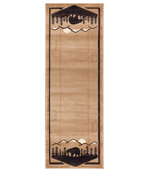 United Weavers Cottage Beige 2055-41226 2 ft. 7 in. X 7 ft. 4 in. Rectangle Rug