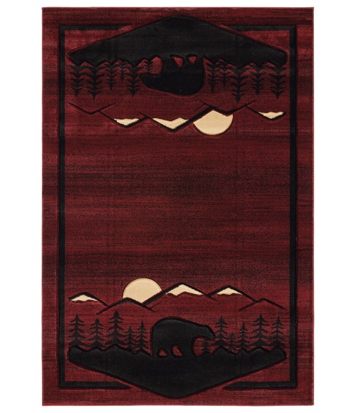 United Weavers Cottage Burgundy 2055-41234 1 ft. 10 in. X 2 ft. 8 in. Rectangle Rug