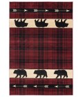 United Weavers Cottage Burgundy 2055-41434 7 ft. 10 in. X 10 ft. 6 in. Rectangle Rug