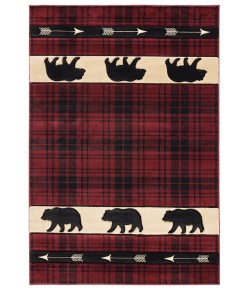 United Weavers Cottage Burgundy 2055-41434 1 ft. 10 in. X 2 ft. 8 in. Rectangle Rug