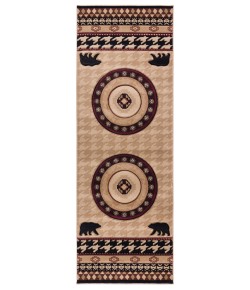 United Weavers Cottage Beige 2055-41626 2 ft. 7 in. X 7 ft. 4 in. Rectangle Rug
