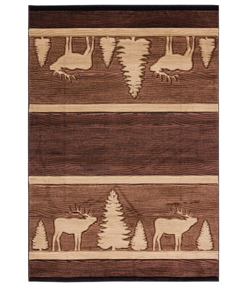 United Weavers Cottage Brown 2055-41750 1 ft. 10 in. X 2 ft. 8 in. Rectangle Rug