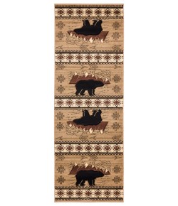 United Weavers Cottage Beige 2055-41826 2 ft. 7 in. X 7 ft. 4 in. Rectangle Rug