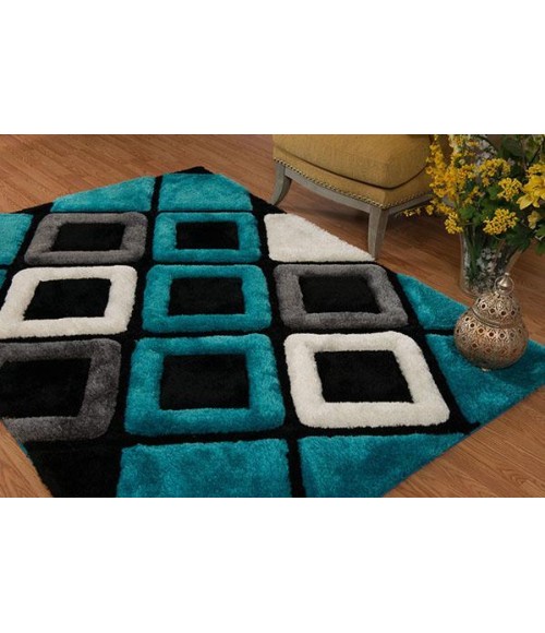 United Weavers of America FINESSE-PLUSH-AQUA-24-21063 Area Rug