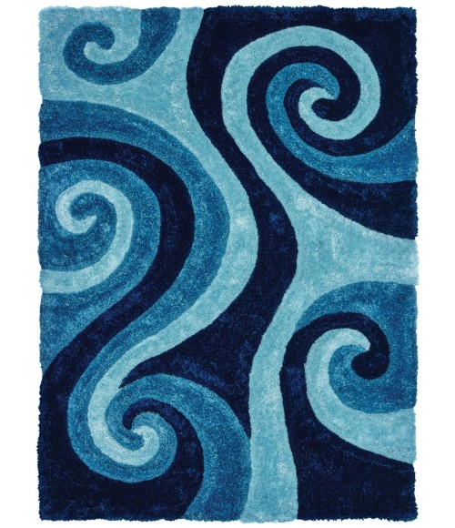 United Weavers Finesse Blue 2100-21560 7 ft. 10 in. X 10 ft. 6 in. Rectangle Rug