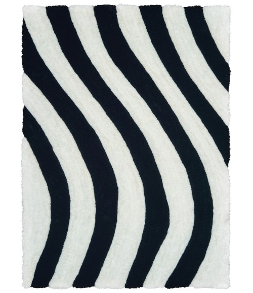 United Weavers Finesse Black 2100-21670 5 ft. 3 in. X 7 ft. 2 in. Rectangle Rug