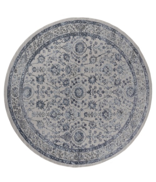 United Weavers Cascades Blue 2601-10260 7 ft. 10 in. RD Round Rug