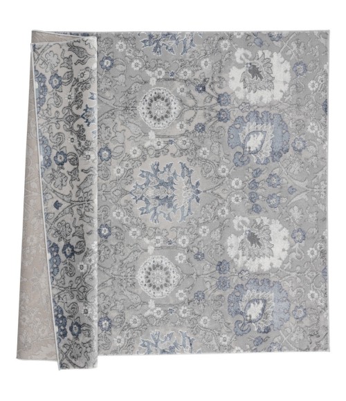 United Weavers Cascades Blue 2601-10460 5 ft. 3 in. X 7 ft. 2 in. Rectangle Rug