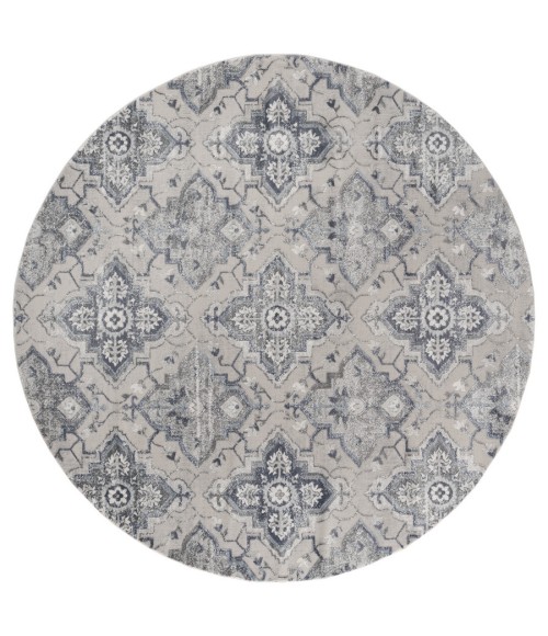 United Weavers Cascades Blue 2601-10560 7 ft. 10 in. RD Round Rug