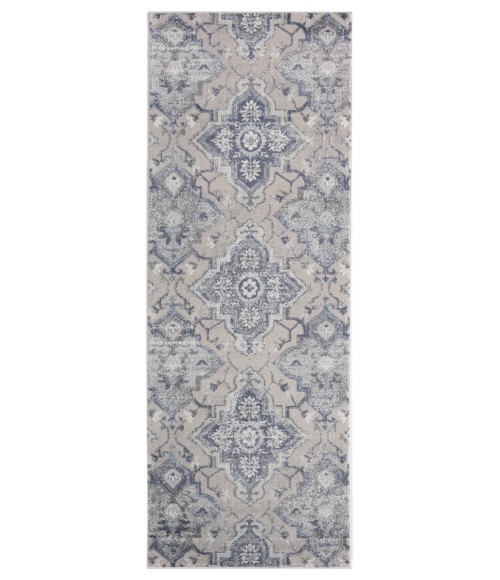 United Weavers Cascades Blue Rug 2601-10560 2 ft. 7 in. X 7 ft. 2 in. Rectangle - Rugs Town United Weavers Cascades Blue 2601-10560 2 ft. 7 in. X 7 ft. 2 in. Rectangle Rug