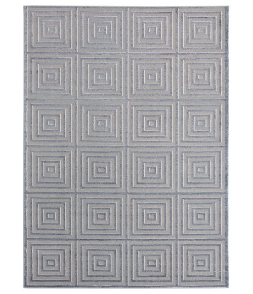 United Weavers Cascades Blue/Grey 2601-10867 1 ft. 11 in. X 3 ft. Rectangle Rug