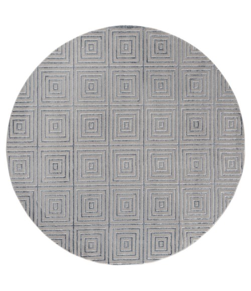 United Weavers Cascades Blue/Grey 2601-10867 7 ft. 10 in. RD Round Rug