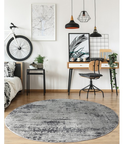 United Weavers Veronica Grey Rug 2610-20372 7 ft. 10 in. RD Round - Rugs Town United Weavers Veronica Grey 2610-20372 7 ft. 10 in. RD Round Rug