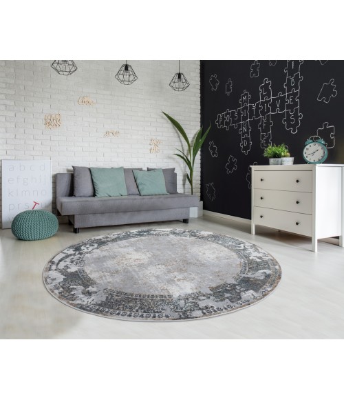 United Weavers Emojy Multi 2640-40275 7 ft. 10 in. RD Round Rug