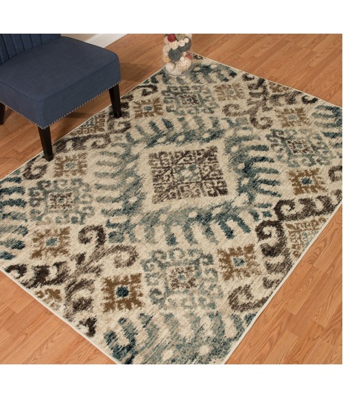 United Weavers Bridges Blue 3001-260 1 ft. 10 in. X 3 ft. Rectangle Rug