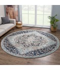 United Weavers Portsmouth Blue 3110-40460 7 ft. 11 in. X 7 ft. 11 in. Round Rug