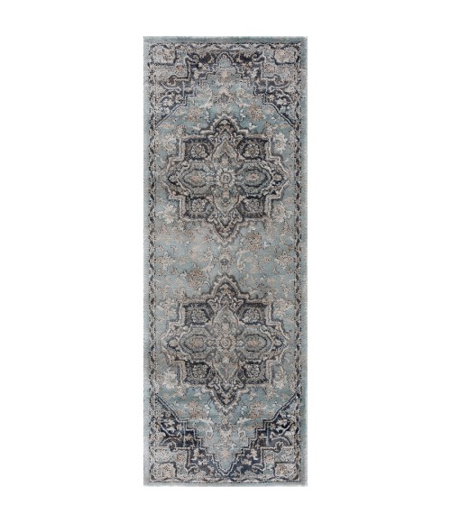 United Weavers Portsmouth Blue 3110-40460 2 ft. 7 in. X 7 ft. 2 in. Rectangle Rug