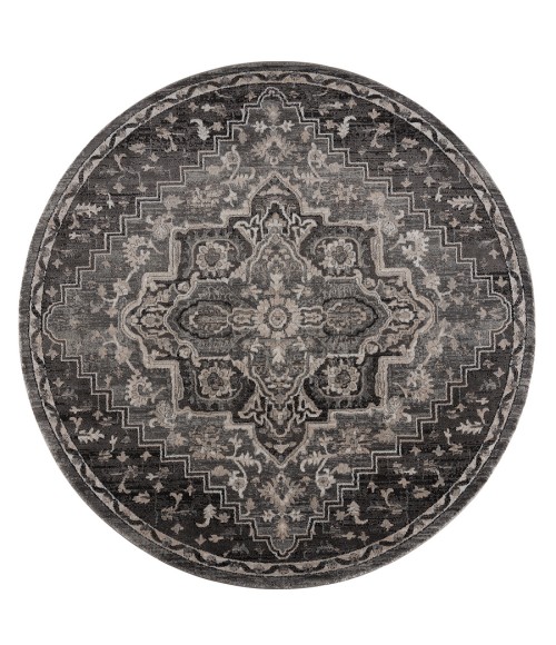 United Weavers Portsmouth Grey 3110-40472 7 ft. 11 in. X 7 ft. 11 in. Round Rug