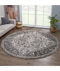 United Weavers Portsmouth Grey 3110-40472 7 ft. 11 in. X 7 ft. 11 in. Round Rug