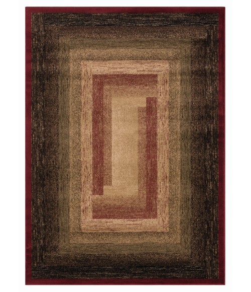 United Weavers Highlands Red 3115-60530 5 ft. 3 in. X 7 ft. 2 in. Rectangle Rug