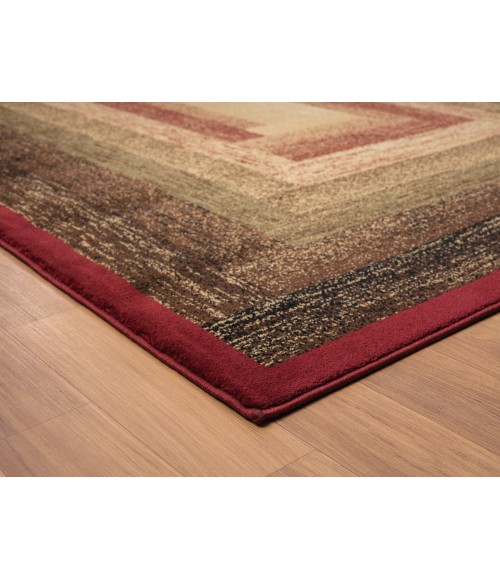 United Weavers Highlands Red 3115-60530 5 ft. 3 in. X 7 ft. 2 in. Rectangle Rug