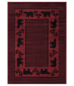 United Weavers Highlands Red 3115-60730 7 ft. 10 in. X 10 ft. 6 in. Rectangle Rug
