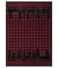 United Weavers Highlands Red 3115-60830 5 ft. 3 in. X 7 ft. 2 in. Rectangle Rug