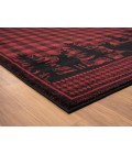 United Weavers Highlands Red 3115-60830 5 ft. 3 in. X 7 ft. 2 in. Rectangle Rug
