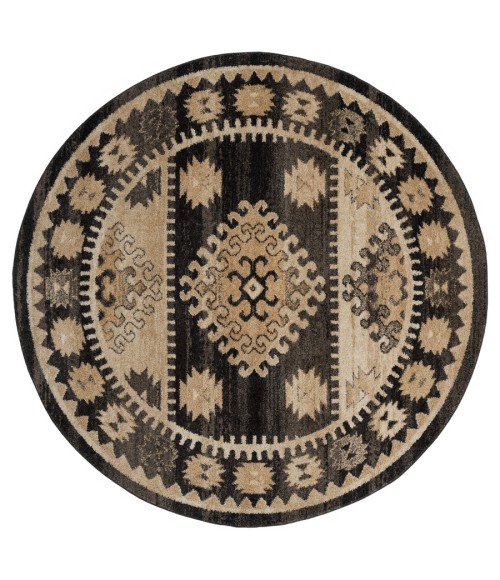 United Weavers Marrakesh Walnut 3801-30054 7 ft. 10 in. Round Round Rug