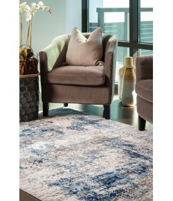 United Weavers Eternity Blue 4535-10360 5 ft. 3 in. X 7 ft. 2 in. Rectangle Rug