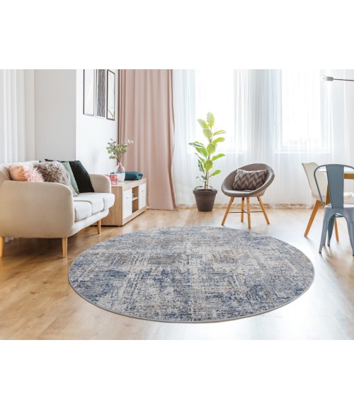 United Weavers Austin Blue 4540-20160 7 ft. 10 in. RD Round Rug