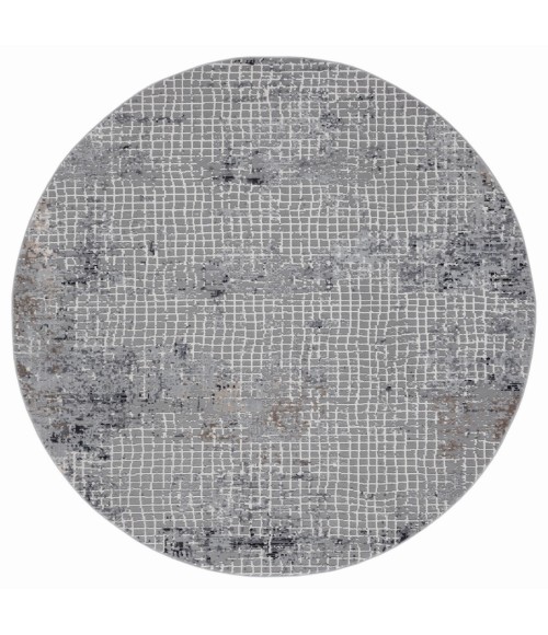 United Weavers Austin Grey 4540-20672 7 ft. 10 in. RD Round Rug