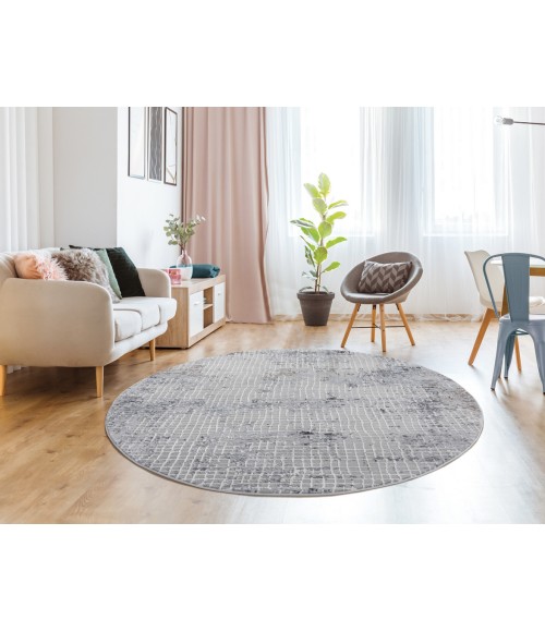 United Weavers Austin Grey 4540-20672 7 ft. 10 in. RD Round Rug