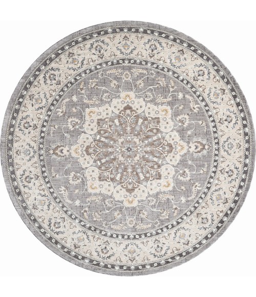 United Weavers Armada  Grey 4545-21150 7 ft. 11 in. X 7 ft. 11 in. Round Rug