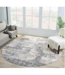 United Weavers Armada Blue 4545-21261 7 ft. 11 in. X 7 ft. 11 in. Round Rug