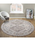 United Weavers Armada  Grey 4545-21750 7 ft. 11 in. X 7 ft. 11 in. Round Rug