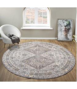 United Weavers Armada Grey 4545-21750 7 ft. 11 in. X 7 ft. 11 in. Round Rug