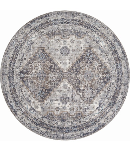 United Weavers Armada  Blue 4545-21761 7 ft. 11 in. X 7 ft. 11 in. Round Rug