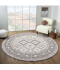 United Weavers Armada  Grey 4545-21950 7 ft. 11 in. X 7 ft. 11 in. Round Rug