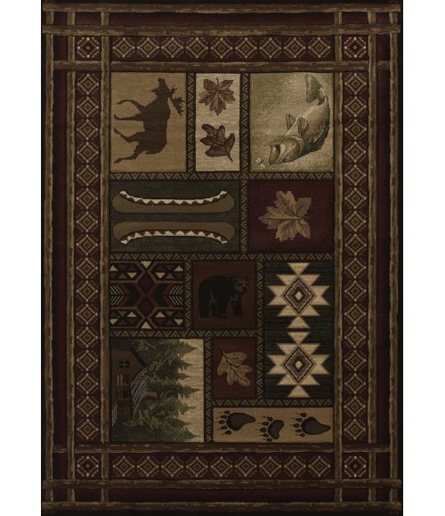 CONTOURS RUG United Weavers Contours Cabin-Chalet-Toffee-2x8 Rug
