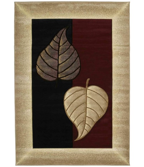 United Weavers of America CONTOURS-BASIL-BURGUNDY-24-21834 Area Rug