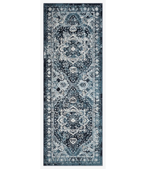 United Weavers Stratton Blue Rug 675-71160 2 ft. 7 in. X 7 ft. 2 in. Rectangle - Rugs Town United Weavers Stratton Blue 675-71160 2 ft. 7 in. X 7 ft. 2 in. Rectangle Rug